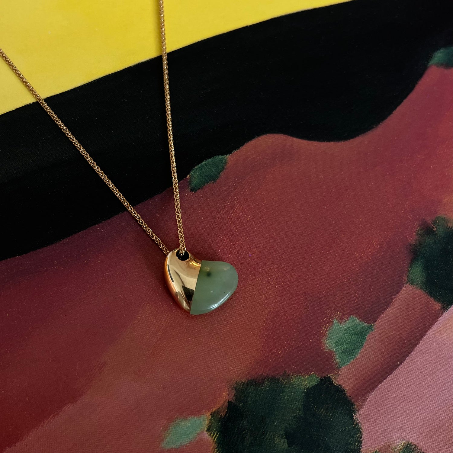Raya Jade Heart Necklace no. 1