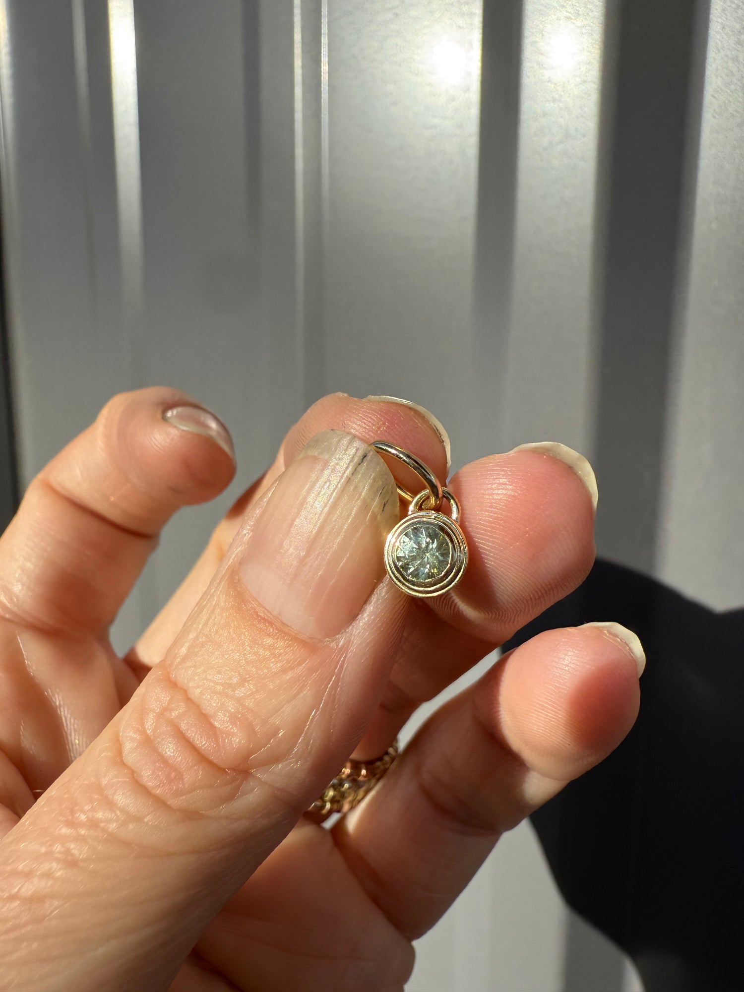 Light Green Sapphire Sonder Charm