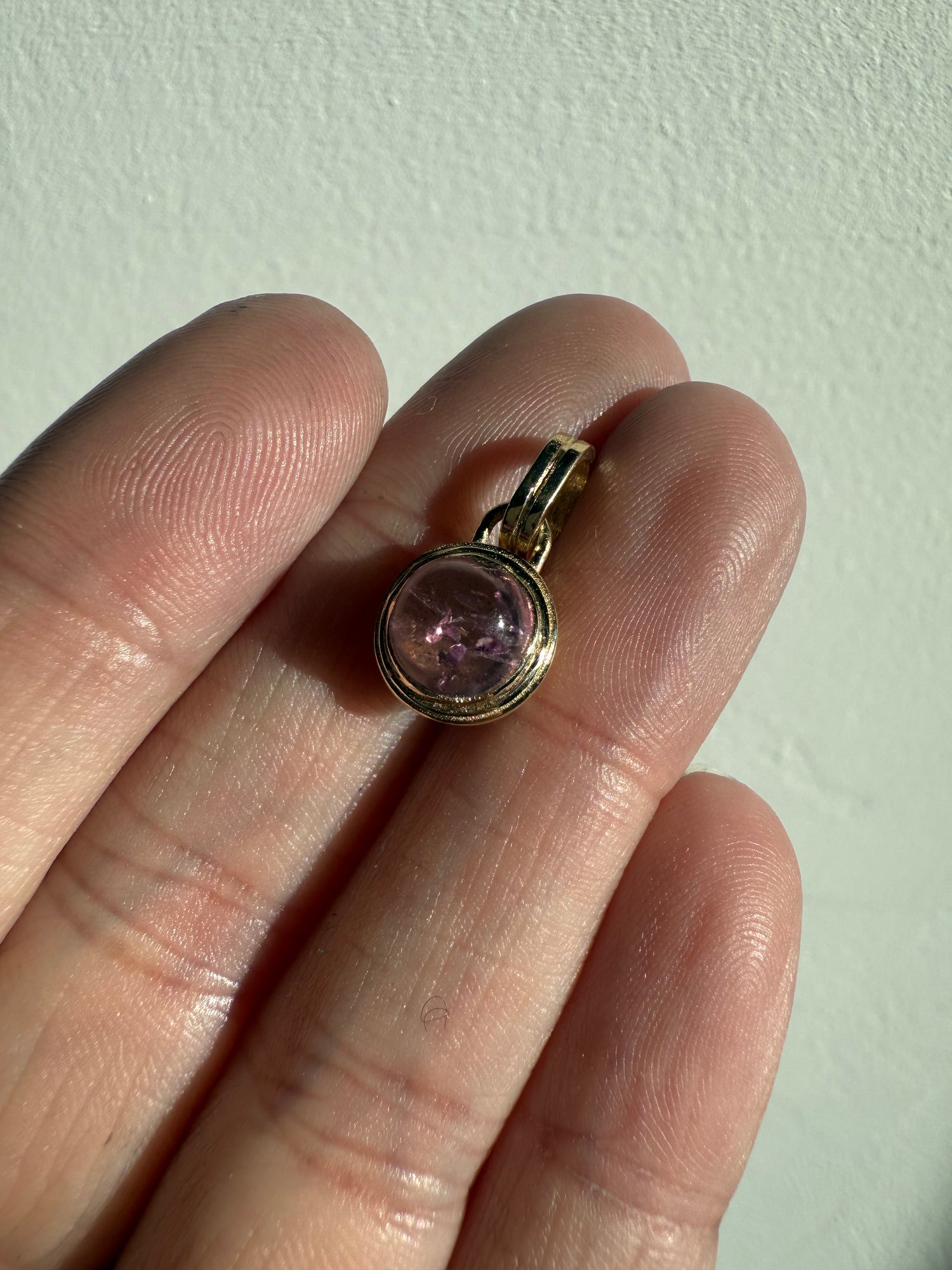 Pinkish Purple Imperial Topaz Sonder Charm