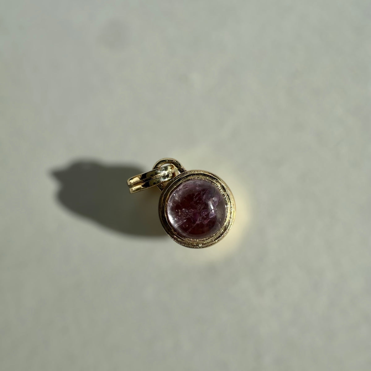 Pinkish Purple Imperial Topaz Sonder Charm