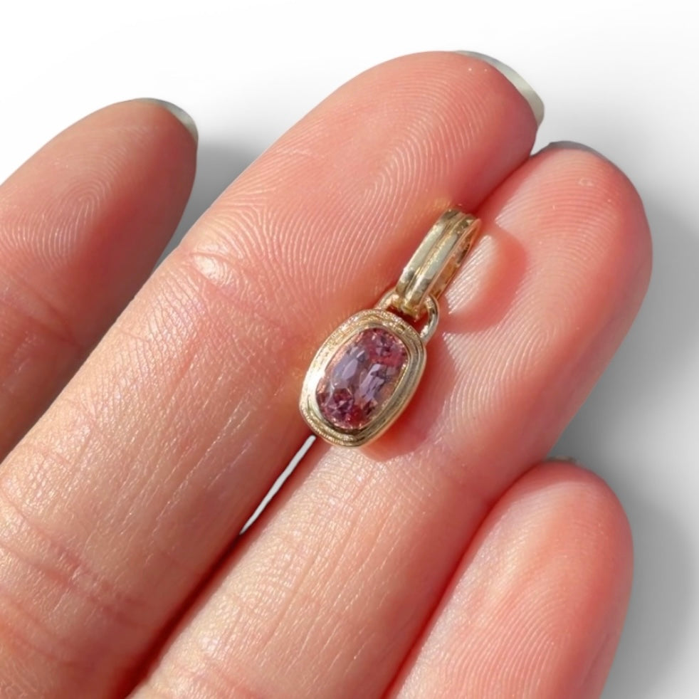 Perfect Pink Spinel Cushion Sonder Charm