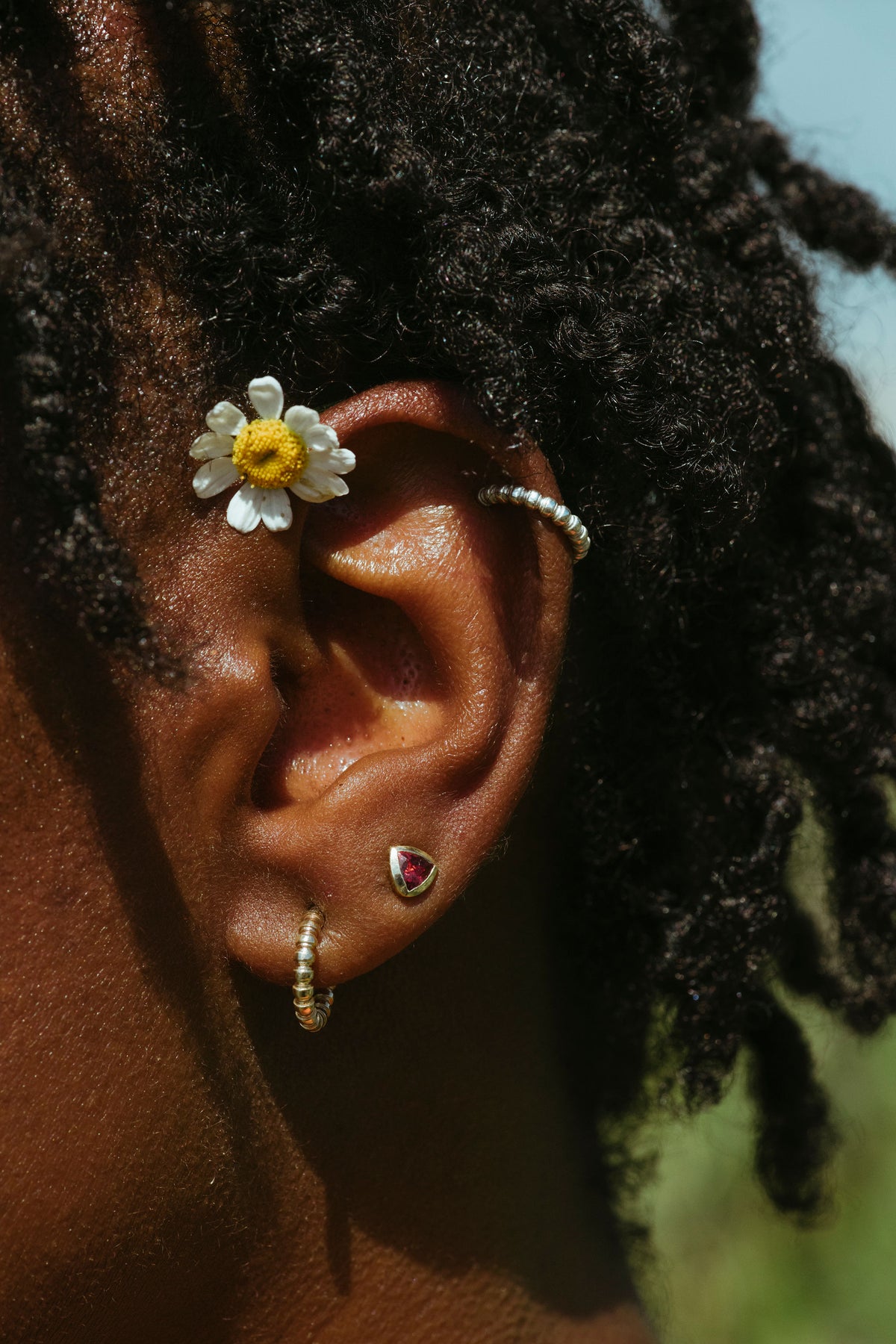 Mini Naz Hoop Earrings