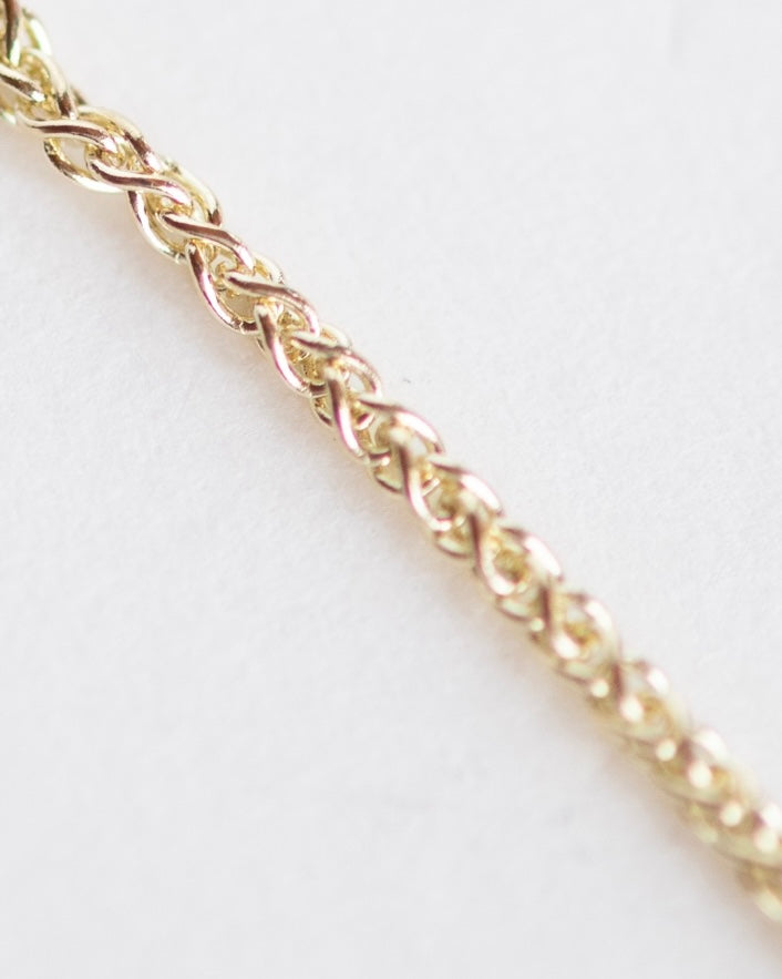 Solid Wheat Chain (10ky and silver)