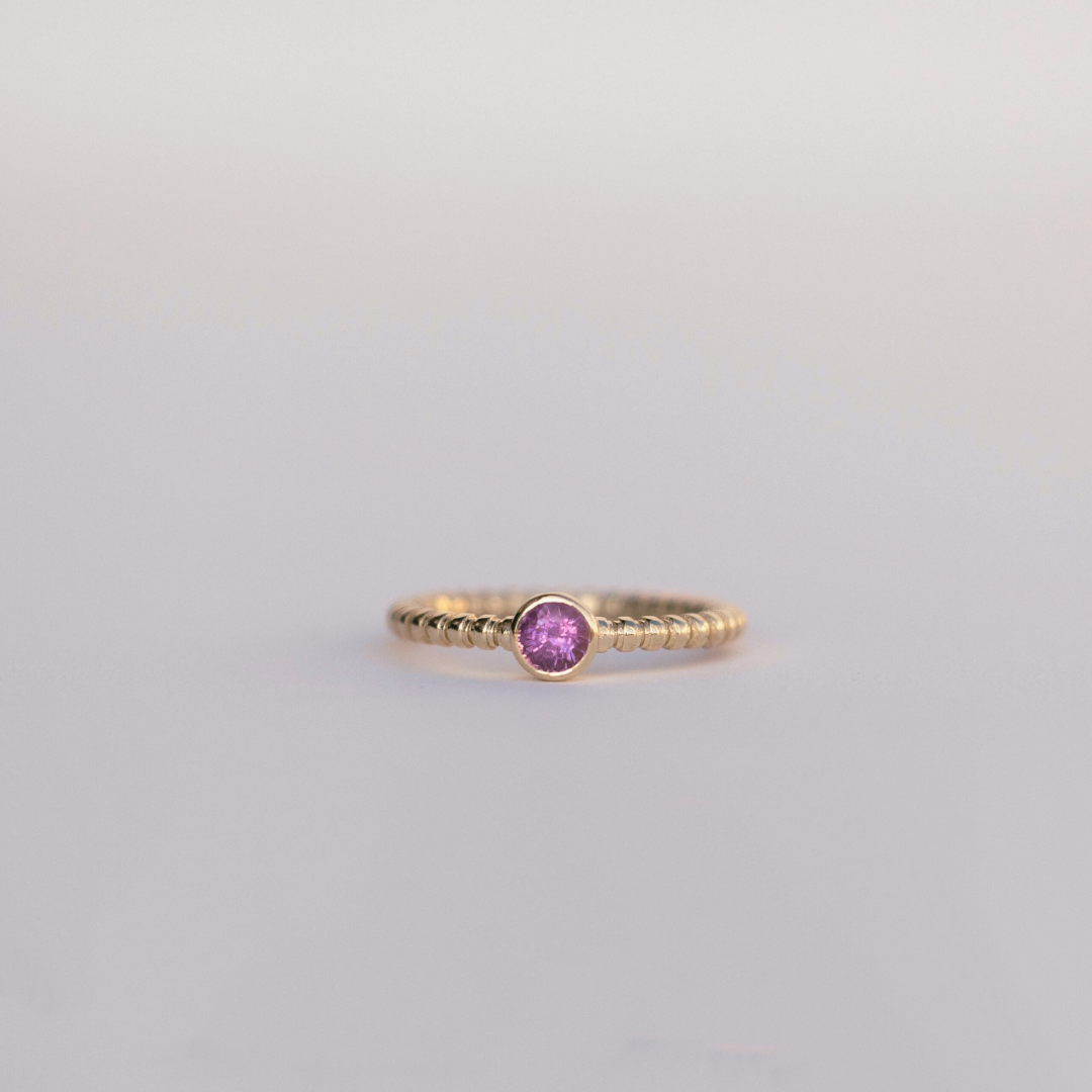 Everyday Naz with HOT Pink Sapphire size 7
