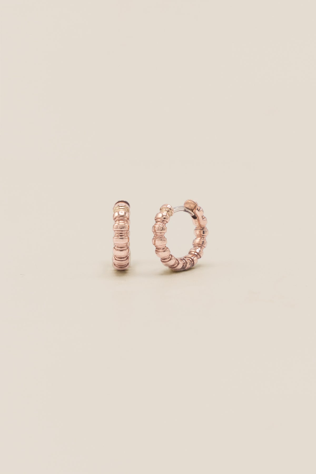 10k Rose Mini Naz Hinge Huggies