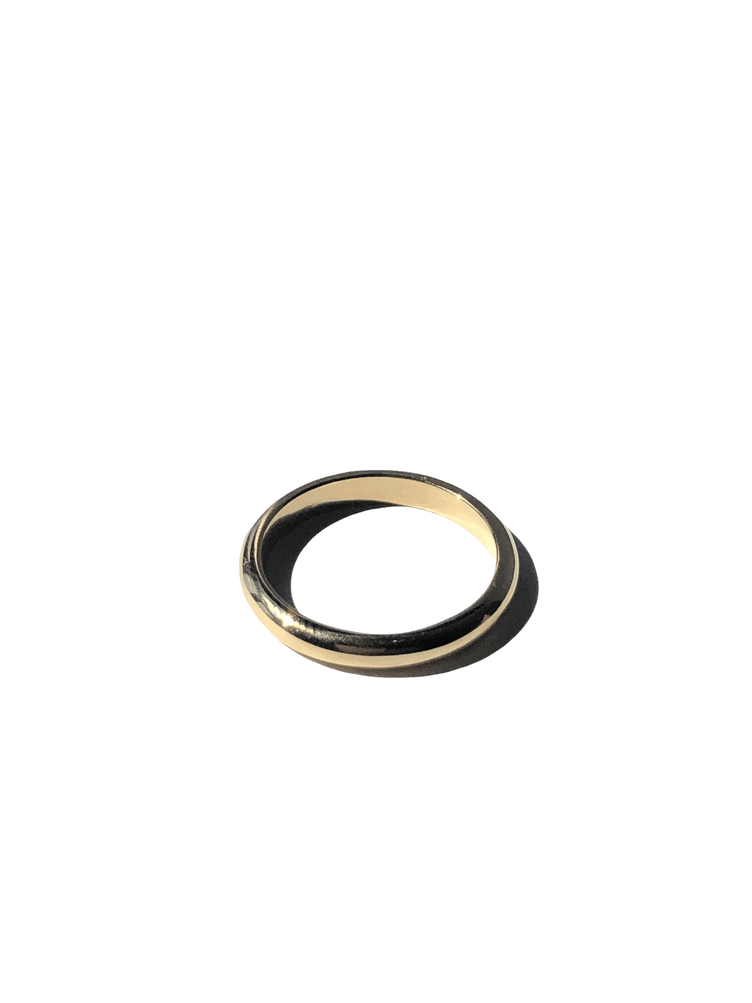 essential band 18ky half round wedding ring