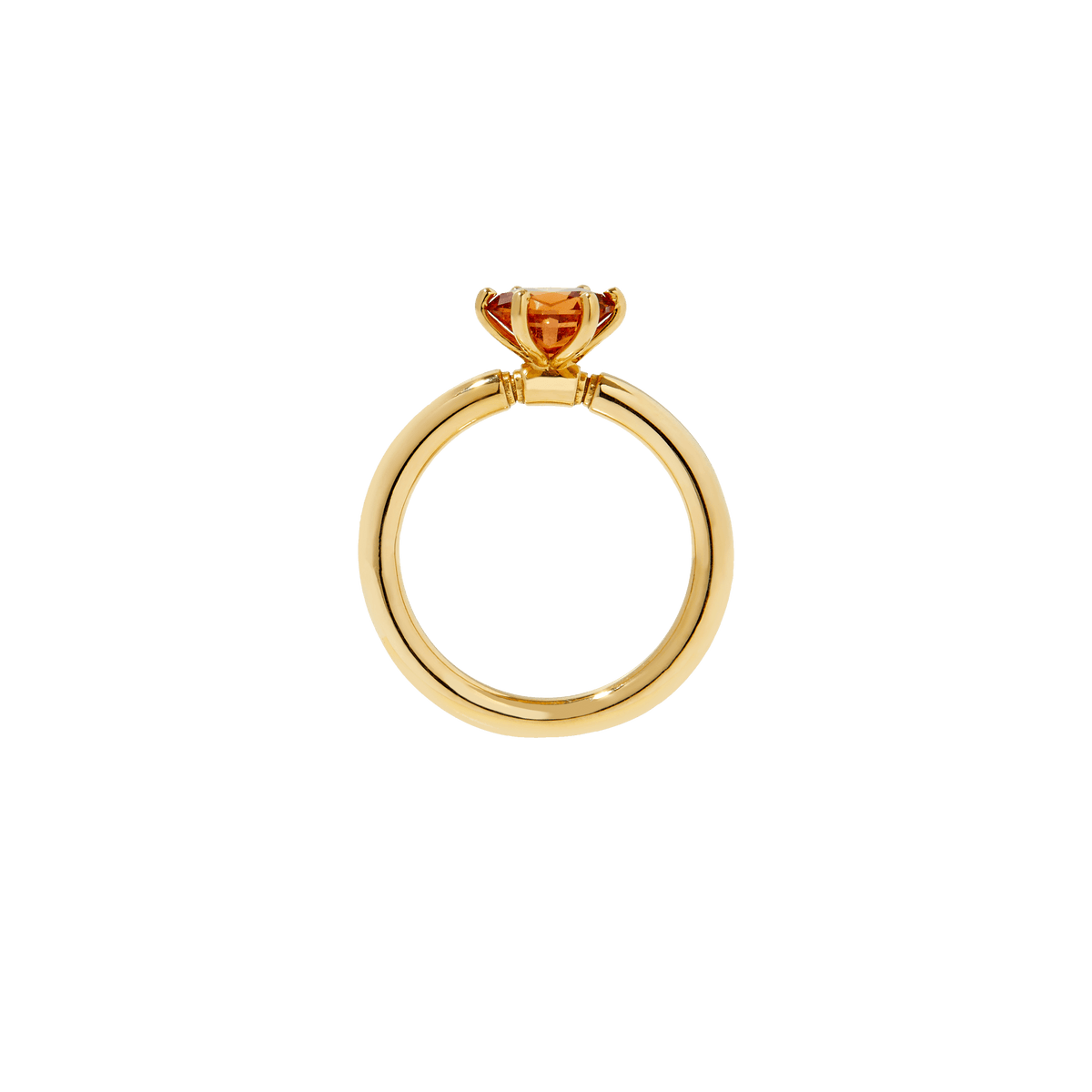 ethical orange Spessartine Garnet ring